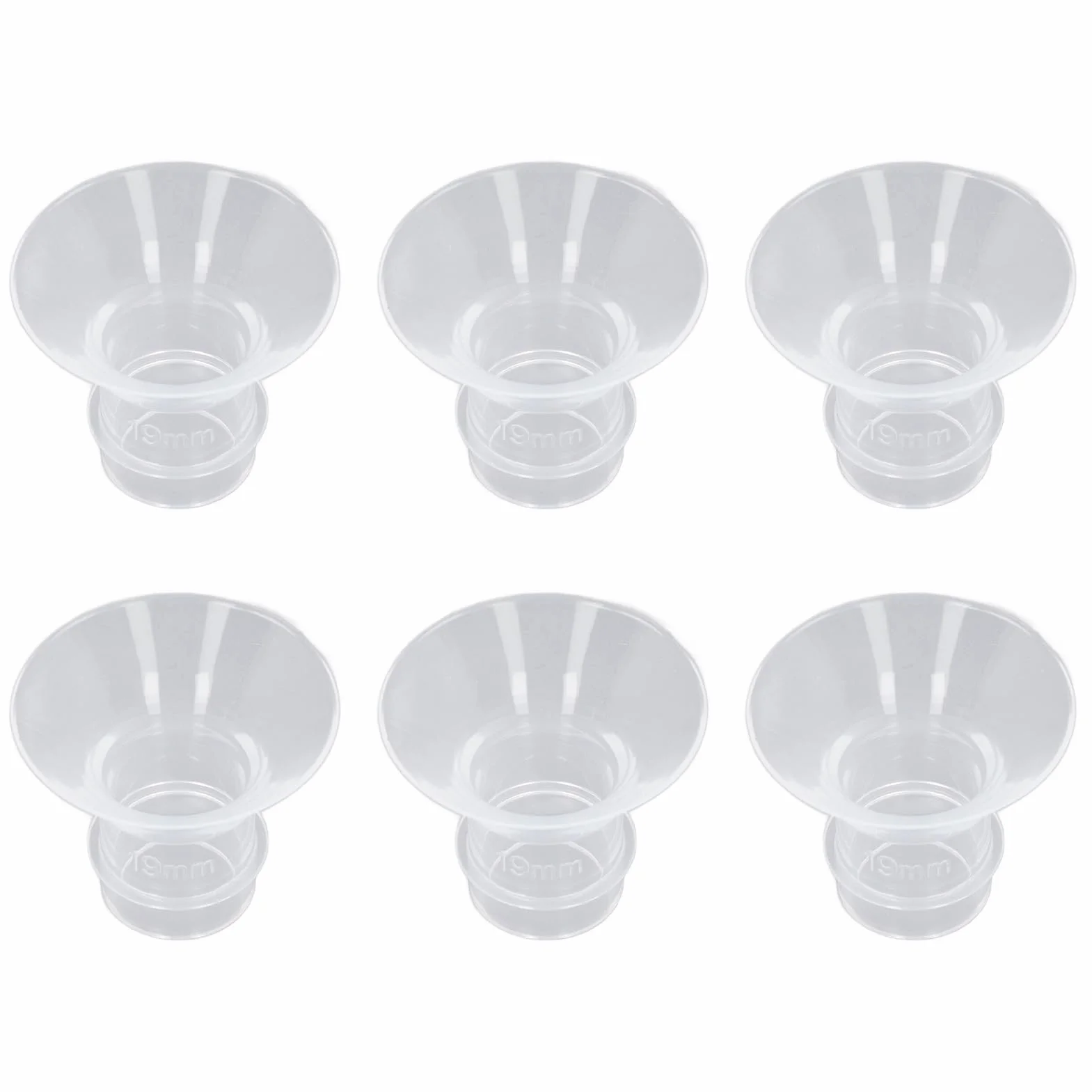 Wkładki z płynnego silikonu do kołnierzy Medela/Spectra/ 24 mm, Redukcja tunelu do 13 mm, 2 sztuki, Kompatybilne z nośną pompką do odciągania pokarmu (19 MM)