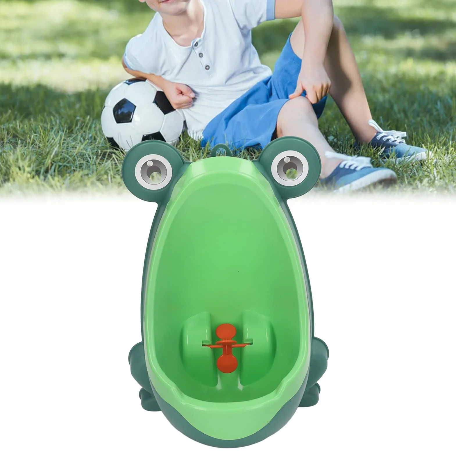 Generic Chłopcy Cute Cartoon Celowanie Pisuar do Nocnika, Pisuar dla Dzieci Pee Trainer na Prezent Urodzinowy, Plastikowy Montowany na ścianie (GREEN)