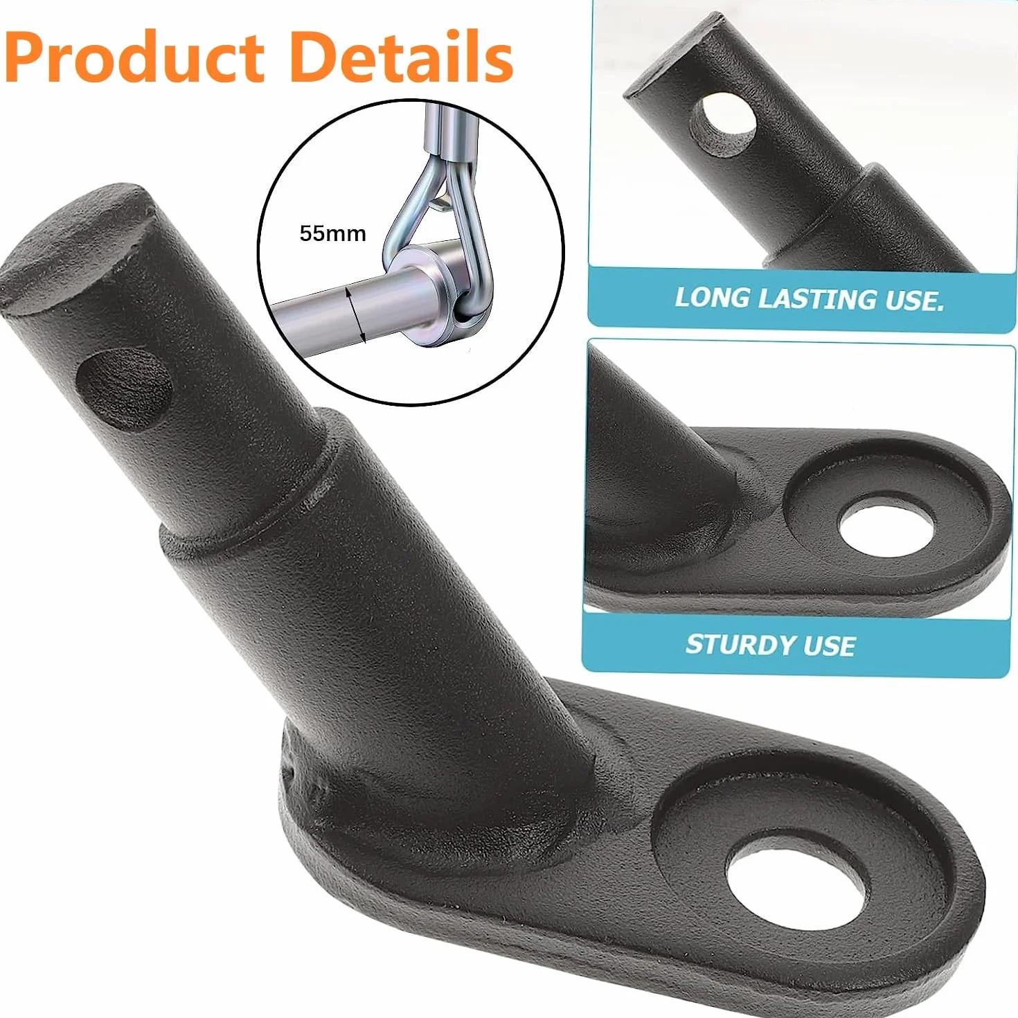 Przyczepka rowerowa, hak holowniczy, adapter do przyczepy rowerowej, z trzpieniem zabezpieczającym, przyczepka rowerowa