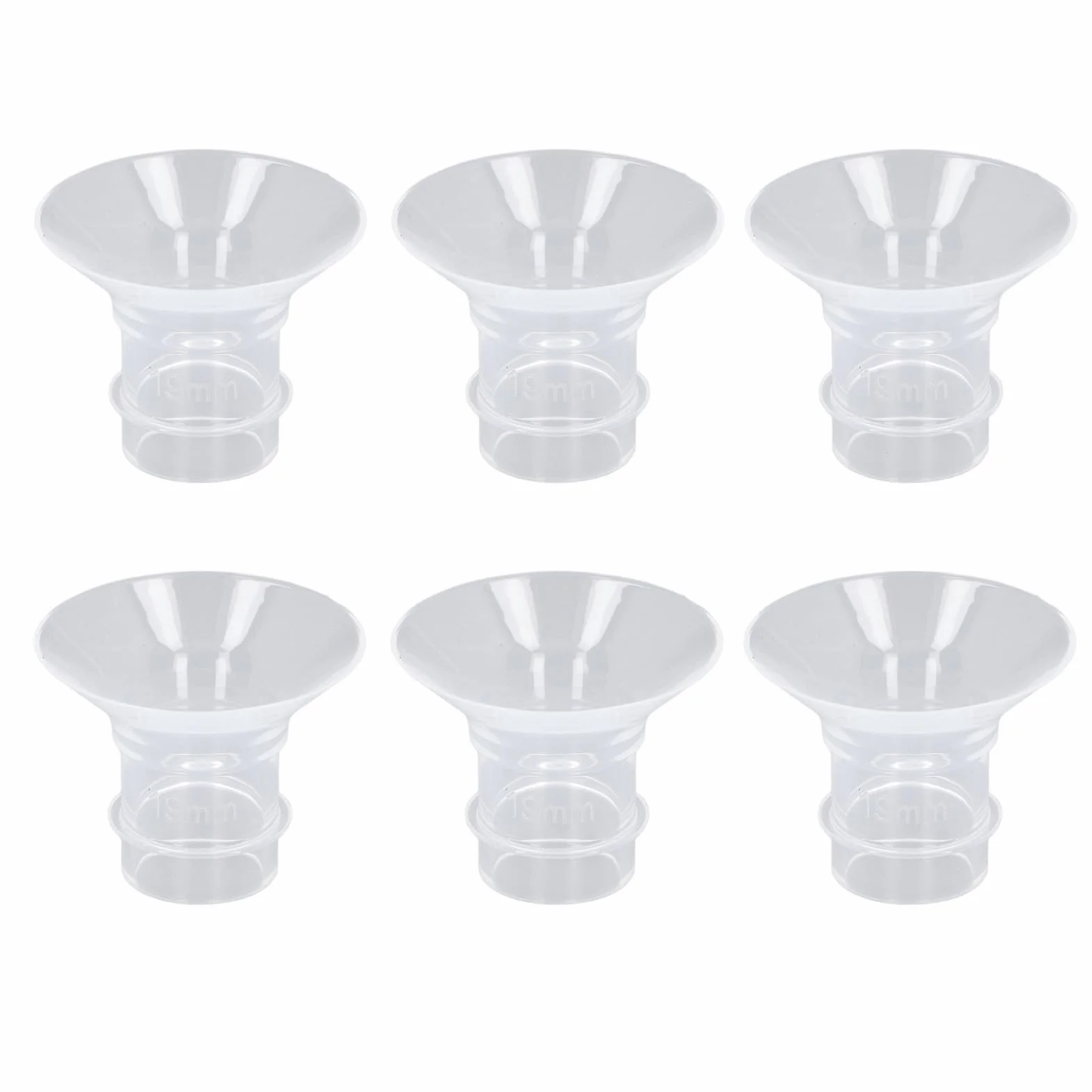 Wkładki z płynnego silikonu do kołnierzy Medela/Spectra/ 24 mm, Redukcja tunelu do 13 mm, 2 sztuki, Kompatybilne z nośną pompką do odciągania pokarmu (19 MM)