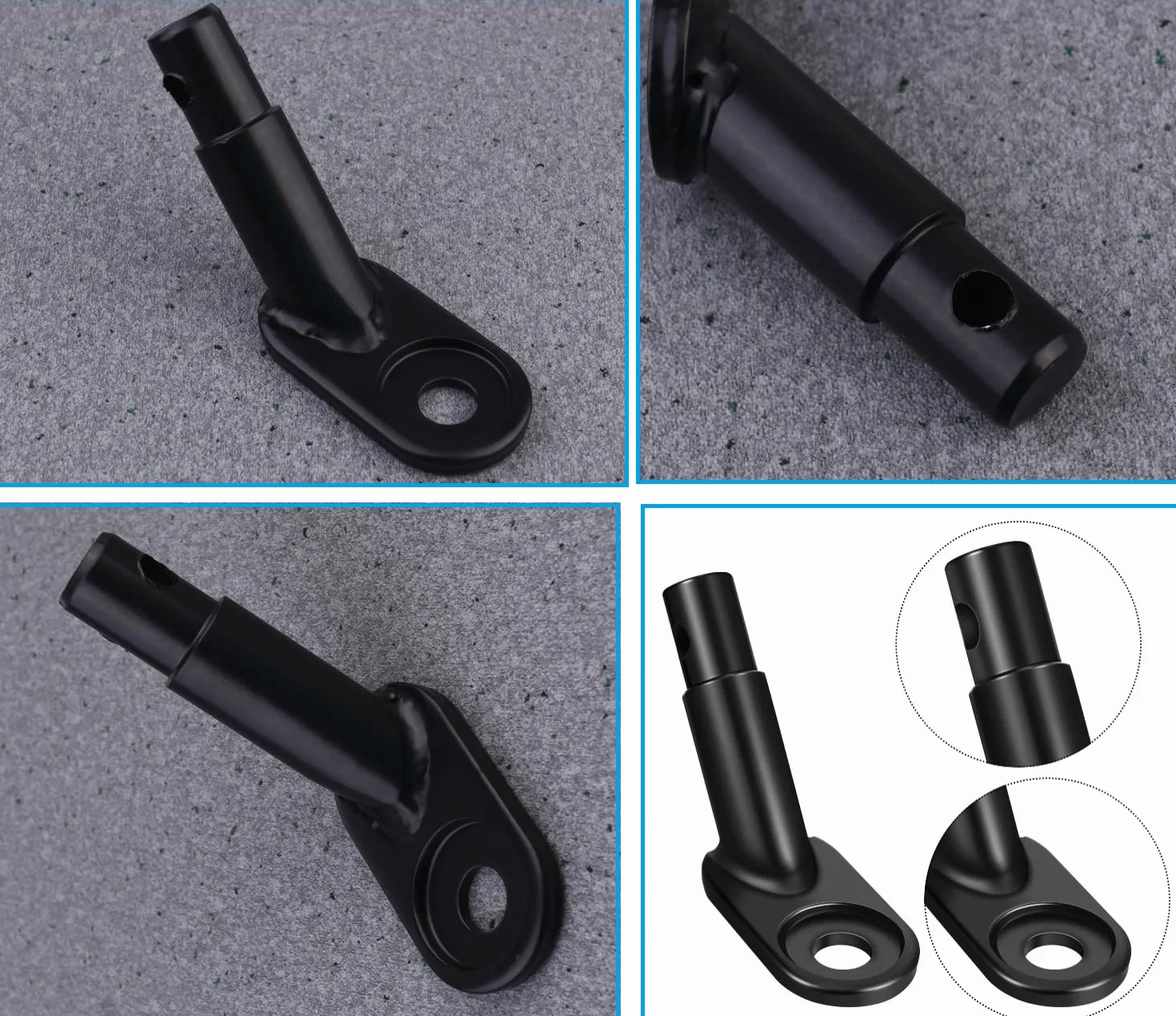 Przyczepka rowerowa, hak holowniczy, adapter do przyczepy rowerowej, z trzpieniem zabezpieczającym, przyczepka rowerowa