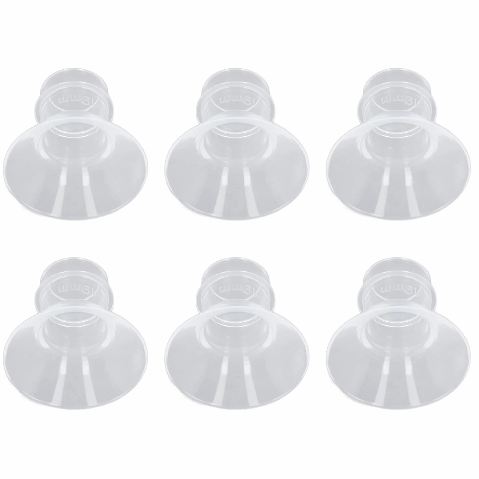 Wkładki z płynnego silikonu do kołnierzy Medela/Spectra/ 24 mm, Redukcja tunelu do 13 mm, 2 sztuki, Kompatybilne z nośną pompką do odciągania pokarmu (19 MM)