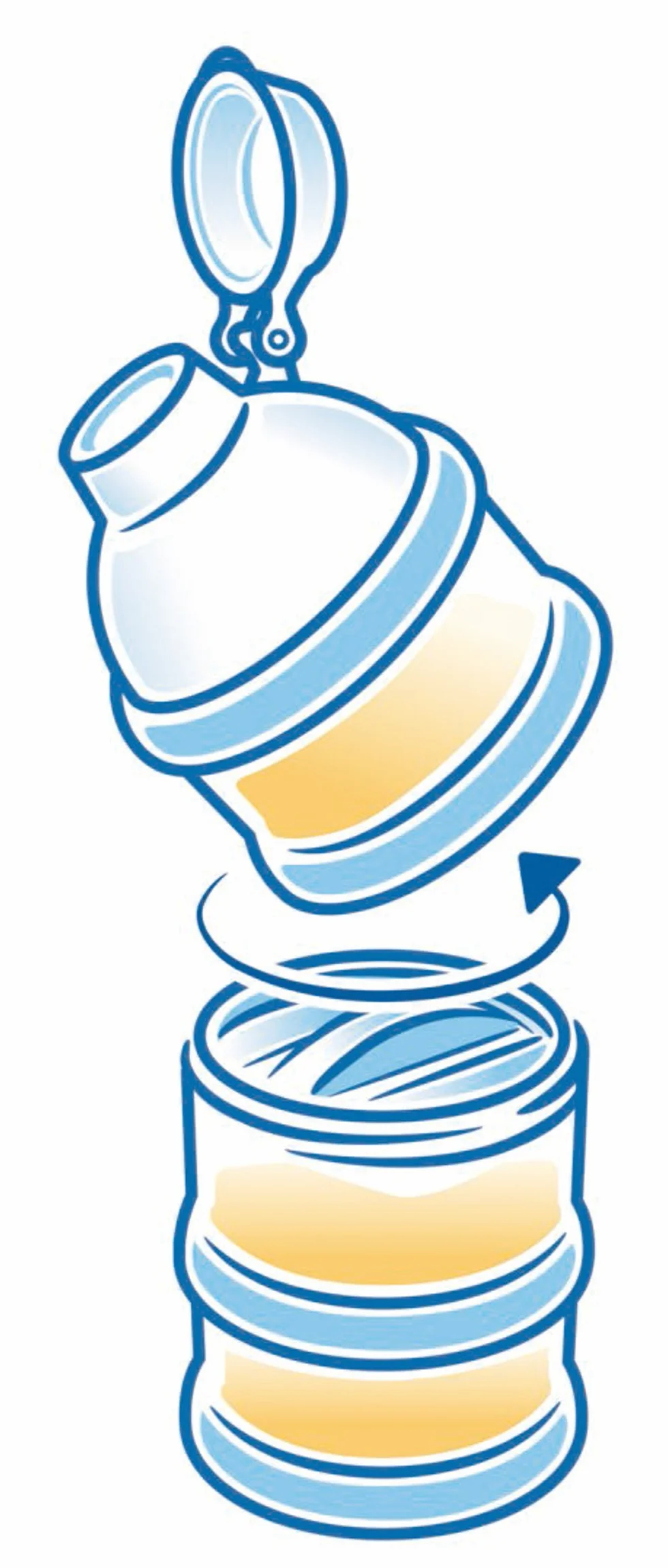 Nuk 10256342 Dozowniki do Mleka, Przezroczysty/Turkusowy, 3 sztuki