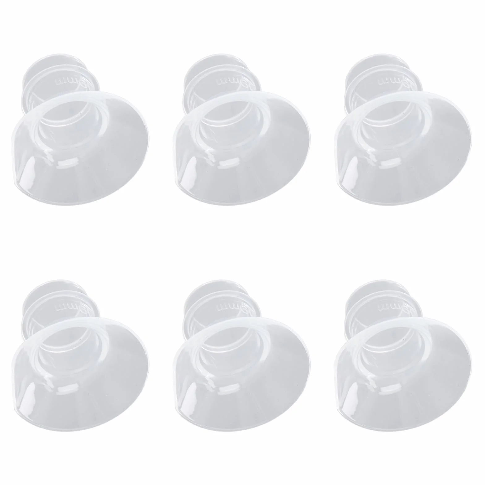 Wkładki z płynnego silikonu do kołnierzy Medela/Spectra/ 24 mm, Redukcja tunelu do 13 mm, 2 sztuki, Kompatybilne z nośną pompką do odciągania pokarmu (19 MM)